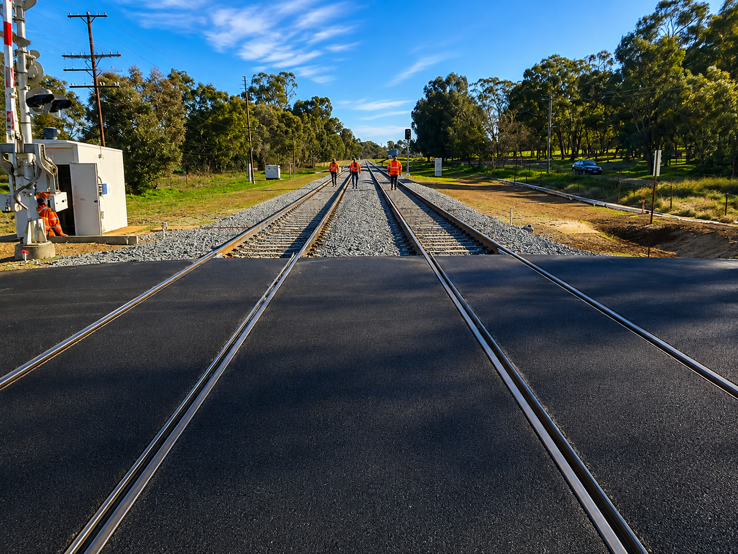 Completed asphalt driveway by Asphalt Maintenance Australia