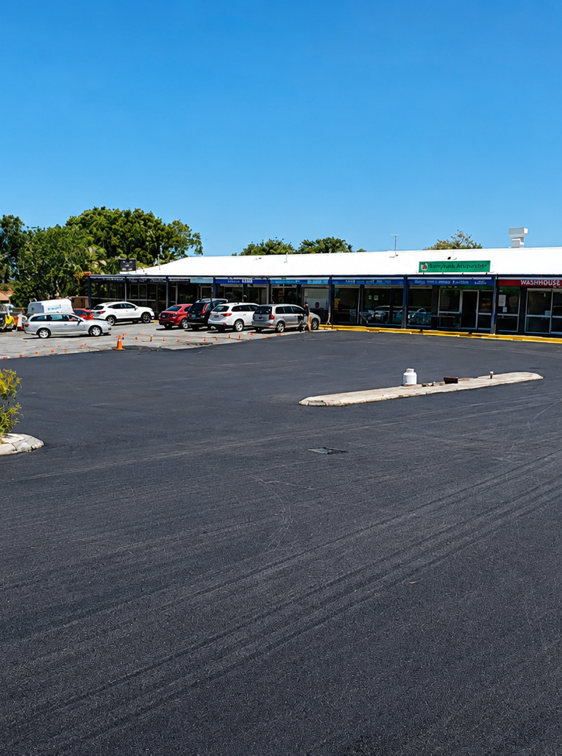 Completed asphalt project by Asphalt Maintenance Australia