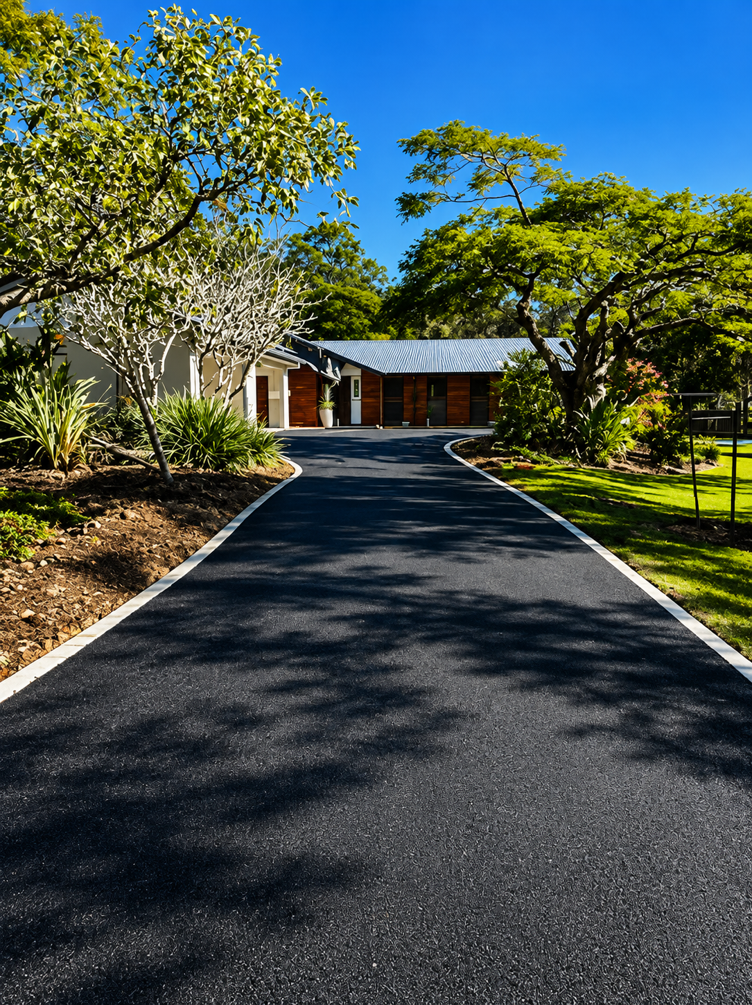 Completed asphalt project