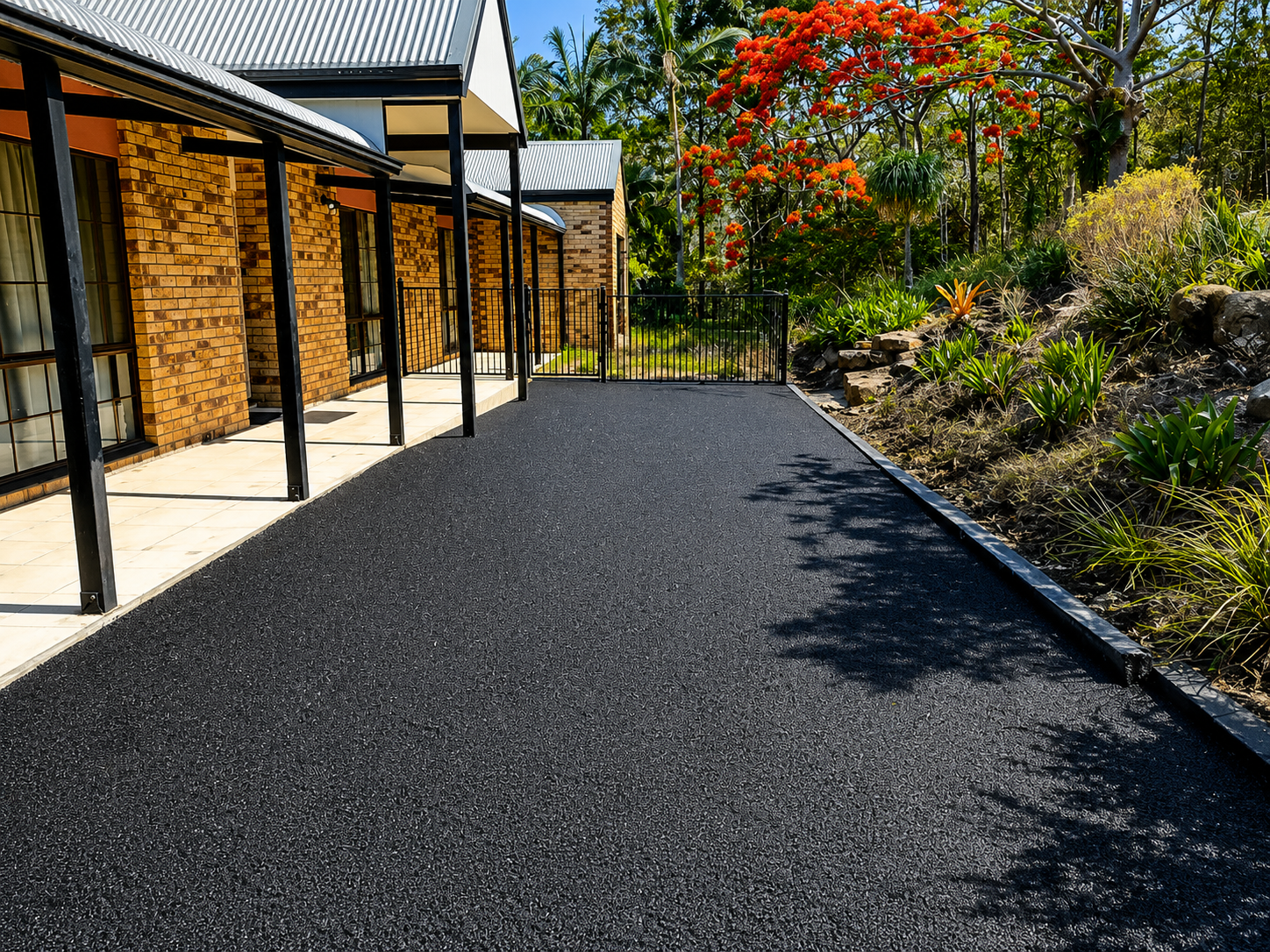 Completed asphalt project